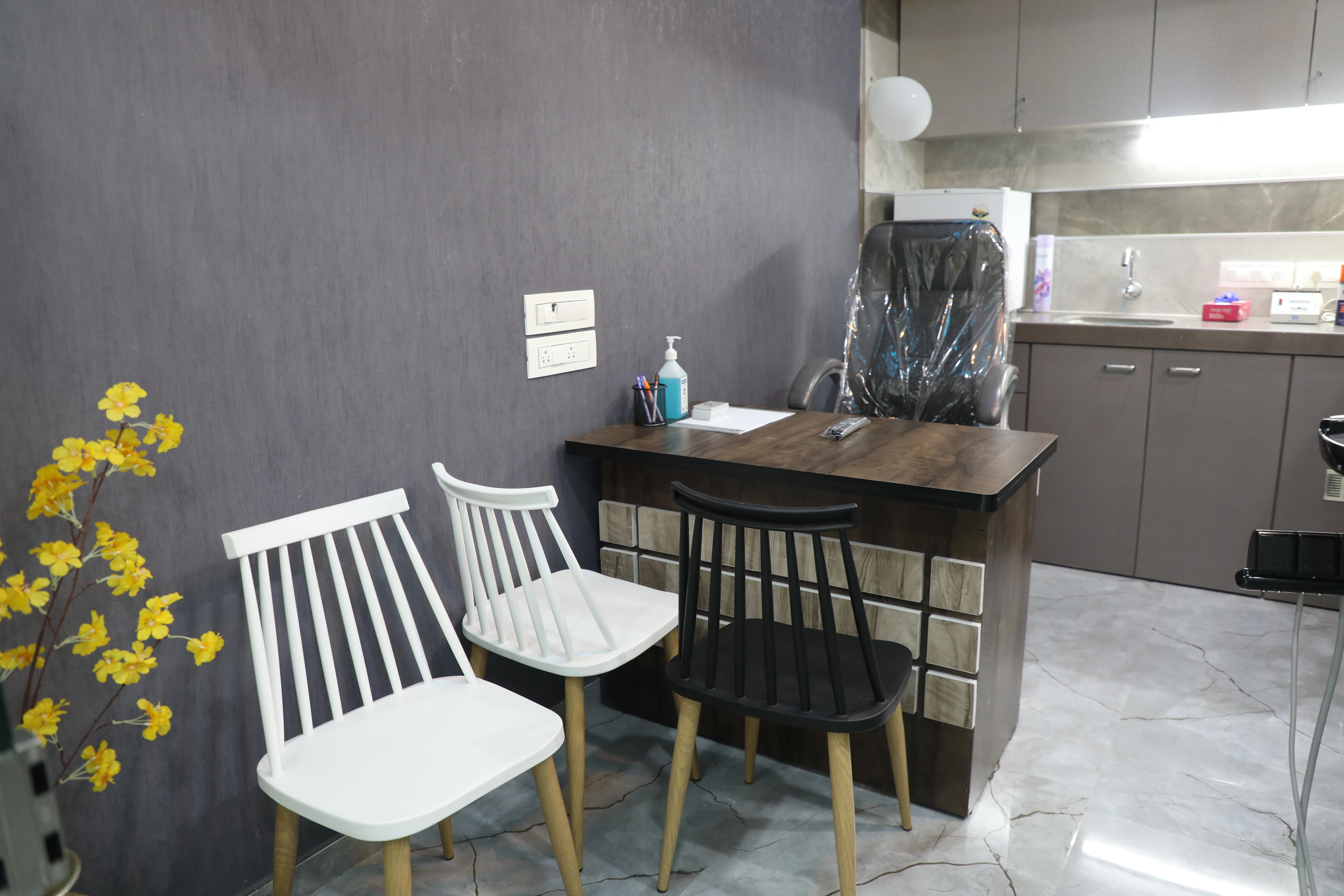 Clinic reception desk at Align-O-Dent Mulund